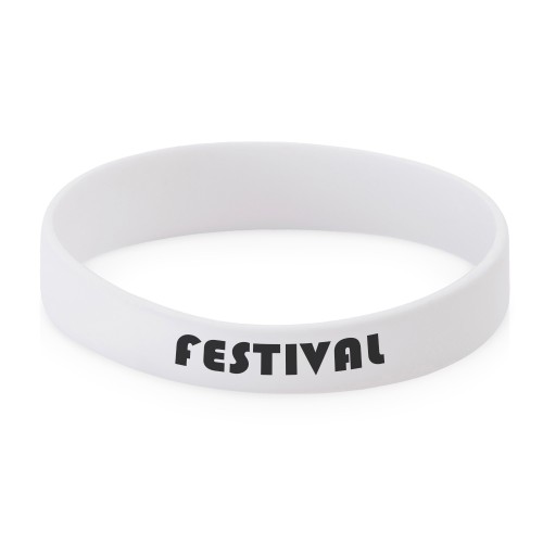 Силиконовый браслет Forest 202*12 мм, белый