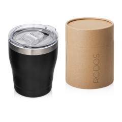 Вакуумная термокружка c керамическим покрытием Rodos, непротекаемая крышка, 350 мл, черный