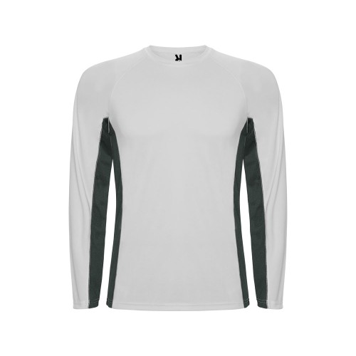 Футболка Shanghai  мужская с длинным рукавом, белый/графитовый