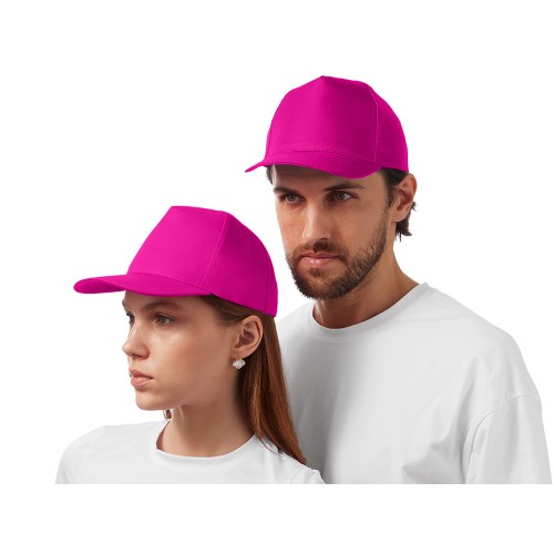 Бейсболка Poly 5-ти панельная 120гр, фуксия