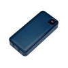 Внешний аккумулятор со встроенными кабелями Фрэйм Про, быстрая зарядка, 20000мач, тёмно-синий