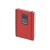 Ежедневник недатированный на гребне А5 Pragmatic, красный
