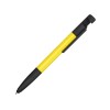 Ручка-стилус металлическая шариковая многофункциональная (6 функций) Multy, желтый