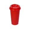 Стакан-тамблер SipGo, 400мл, красный 185С Стакан-тамблер SipGo, 400мл, красный 185С