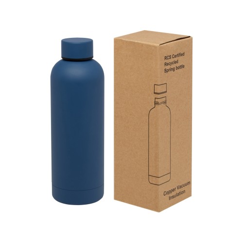 Spring медная бутылка с вакуумной изоляцией, сертифицированная согласно RCS, 500 мл - Синий