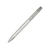 Алюминиевая шариковая кнопочная ручка Moneta, синие чернила, серебристый Алюминиевая шариковая кнопочная ручка Moneta, синие чернила, серебристый