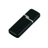 Флешка промо прямоугольной формы c оригинальным колпачком, 16 Гб, черный