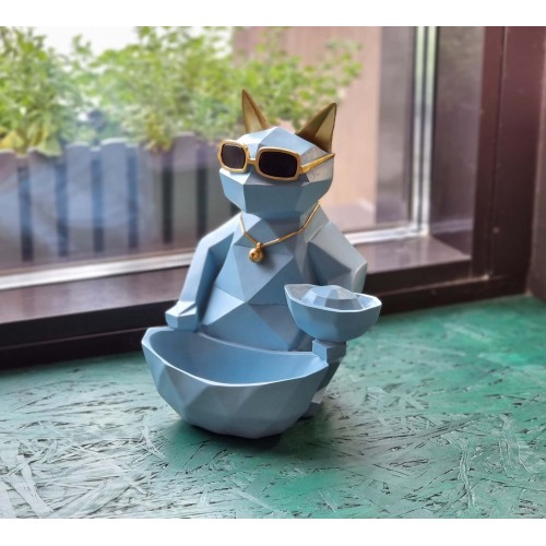 Статуэтка хранитель Кот фантазер, небесный