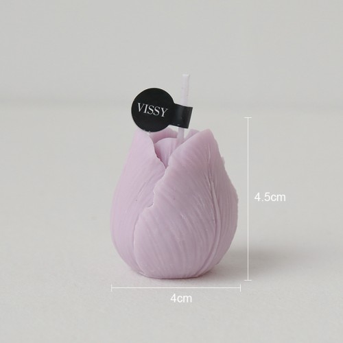 Свеча Тюльпан Оксфорд, сиреневый