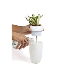 Горшок с крышкой, белый