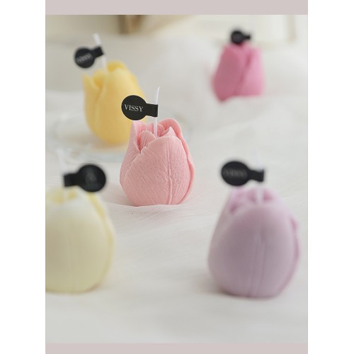 Свеча Тюльпан Оксфорд, сиреневый