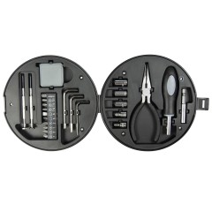 Набор инструментов в форме колеса TORQ, черный