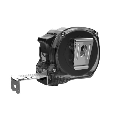 Рулетка Optitape 3м, прозрачный/чёрный