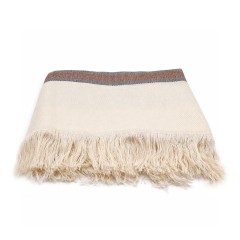 Плед полушерстяной EDITA, бежевый