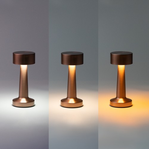 Настольная лампа REIKI cо встроенной батареей HF-8, золотой