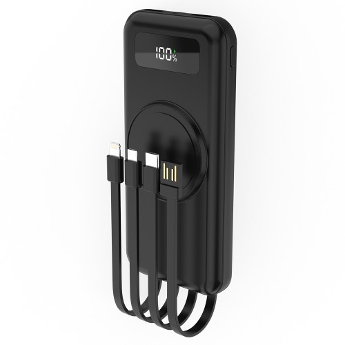 Внешний аккумулятор Authority с беспроводной зарядкой (5W), 10000 mAh, чёрный