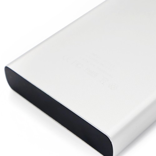 Внешний аккумулятор Höginn в металлическом корпусе, 10000mAh, серый.