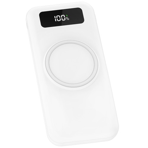 Внешний аккумулятор Authority с беспроводной зарядкой (5W), 10000 mAh, белый