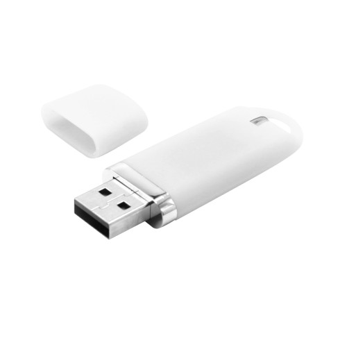 Флешка Shape с покрытием Софт Тач, белая