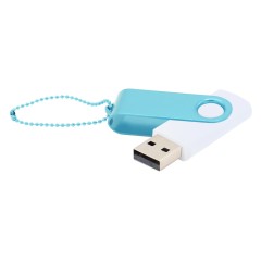 Флешка Designer To Go 2.0 USB, белый/голубой