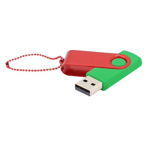 Флешка Designer To Go 2.0 USB, зеленый/красный