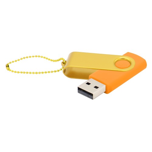 Флешка Designer To Go 2.0 USB, оранжевый/желтый