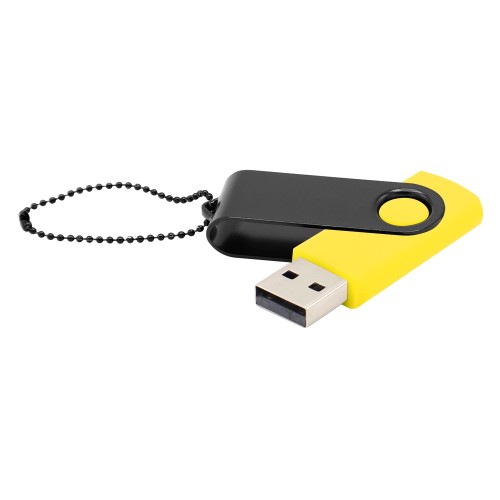 Флешка Designer To Go 2.0 USB, желтый/черный