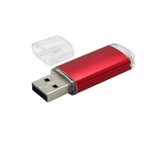 Флешка Comf, металлическая, красная