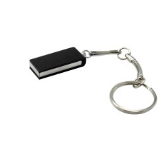 Флешка Slim, металл, черная