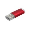 Флешка Comf, металлическая, красная
