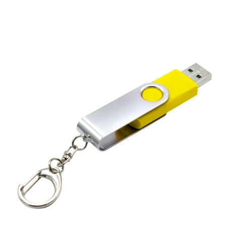 Флешка Twist, желтая