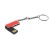 Флешка Lime, металл, красная