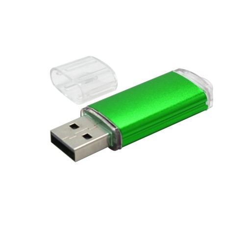 Флешка Comf, металлическая, зеленая