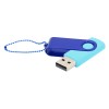 Флешка Designer To Go 2.0 USB, бирюзовый/синий