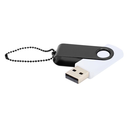 Флешка Designer To Go 2.0 USB, белый/черный