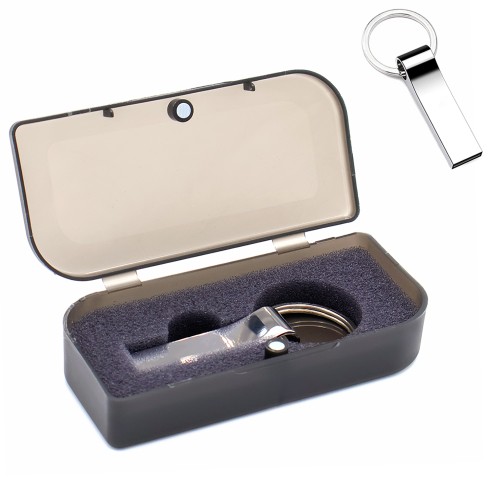 Флешка Ring rail в футляре, серебристая