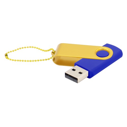 Флешка Designer To Go 2.0 USB, синий/желтый