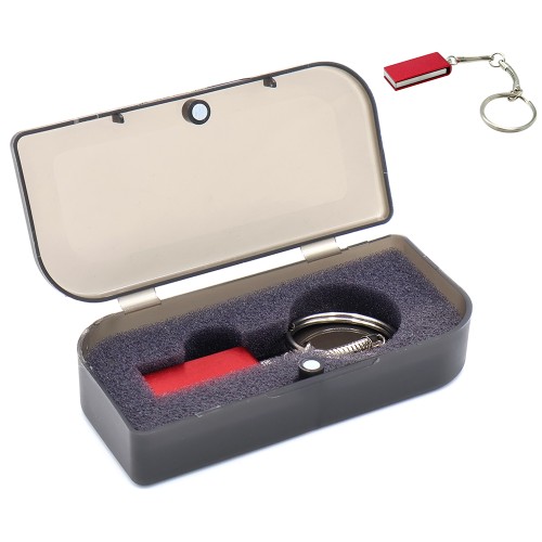 Флешка Slim в футляре, красная