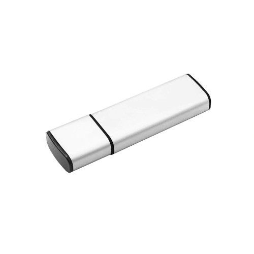 Флешка Loon, металл, серебристая