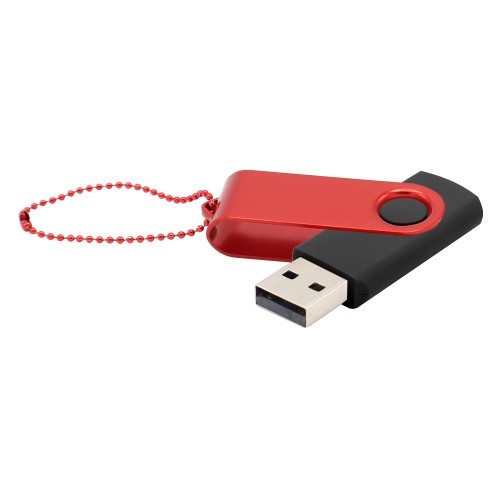 Флешка Designer To Go 2.0 USB, черный/красный