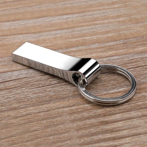 Флешка Ring rail, металл, серебро глянец