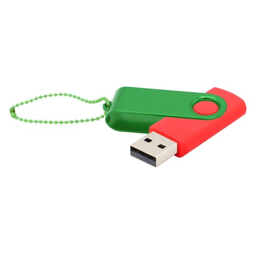 Флешка Designer To Go 2.0 USB, красный/зеленый