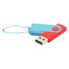 Флешка Designer To Go 2.0 USB, красный/бирюзовый Флешка Designer To Go 2.0 USB, красный/бирюзовый