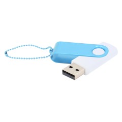 Флешка Designer To Go 2.0 USB, белый/голубой