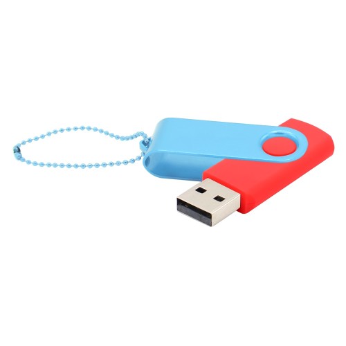 Флешка Designer To Go 2.0 USB, красный/голубой