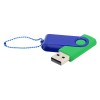 Флешка Designer To Go 2.0 USB, зеленый/синий