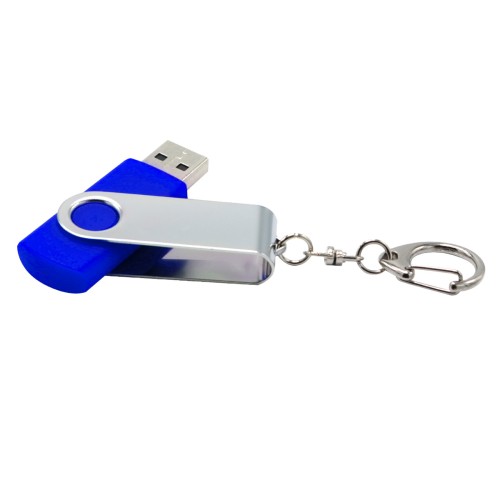 Флешка Twist в футляре, синий
