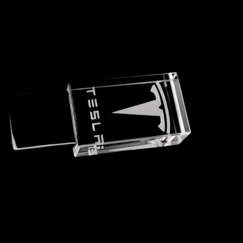 Флешка Moon, белая подсветка