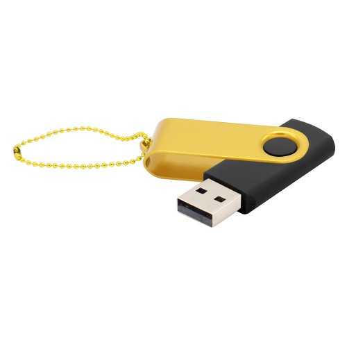 Флешка Designer To Go 2.0 USB, черный/желтый
