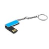 Флешка Lime, металл, синяя
